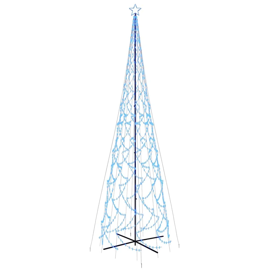 Kúp alakú karácsonyfa 3000 kék LED-del 230 x 800 cm