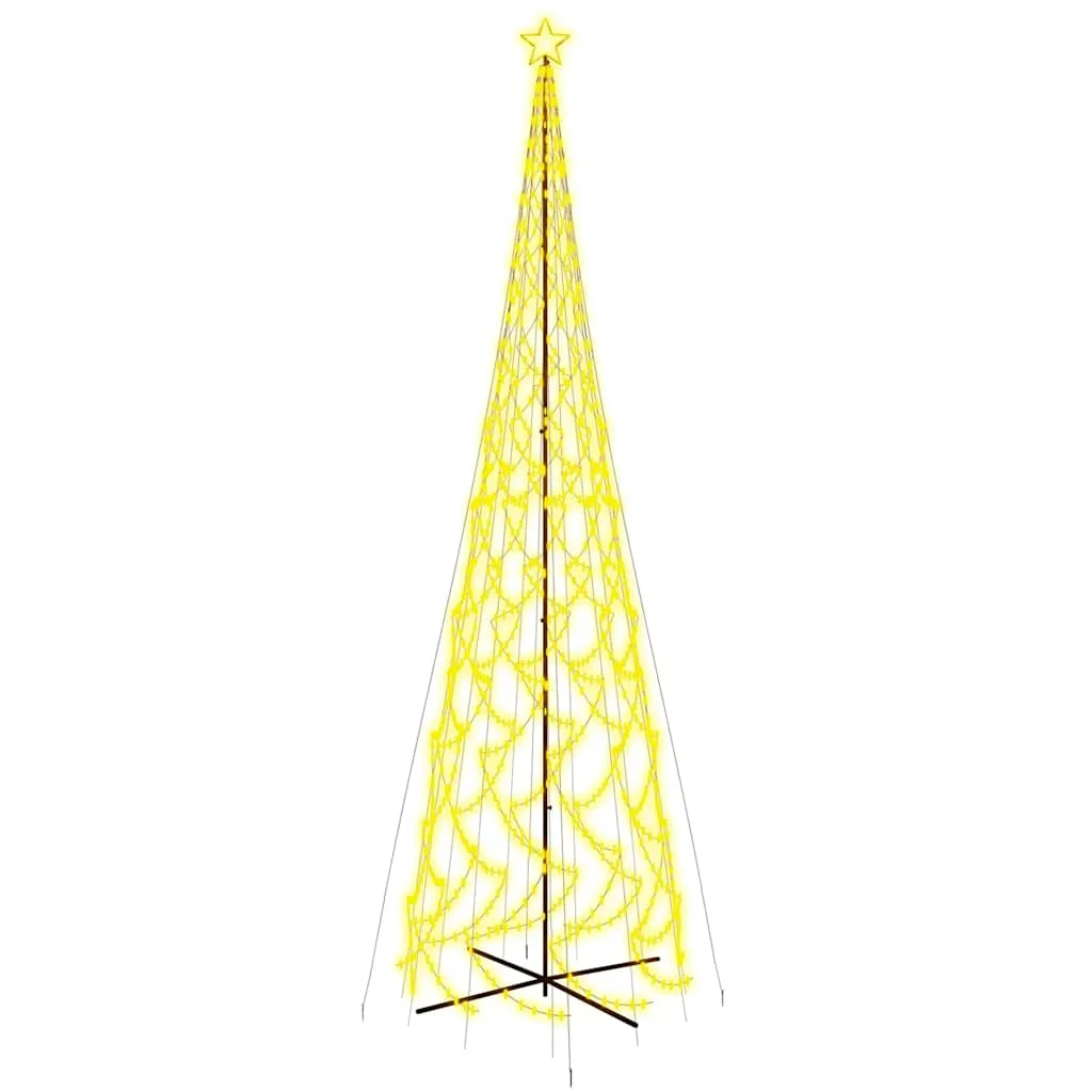 Kúp alakú karácsonyfa 3000 meleg fehér LED-del 230 x 800 cm
