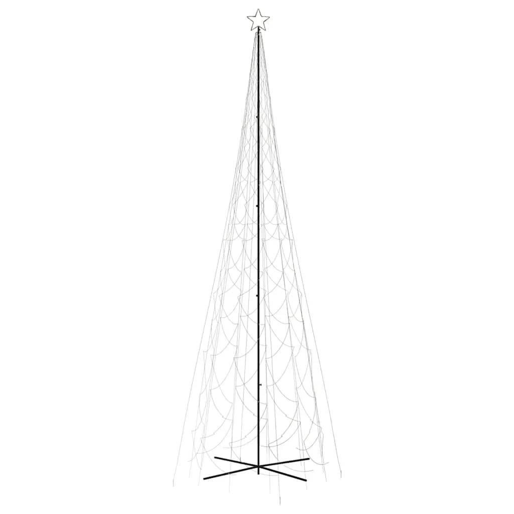 Kúp alakú karácsonyfa 3000 meleg fehér LED-del 230 x 800 cm