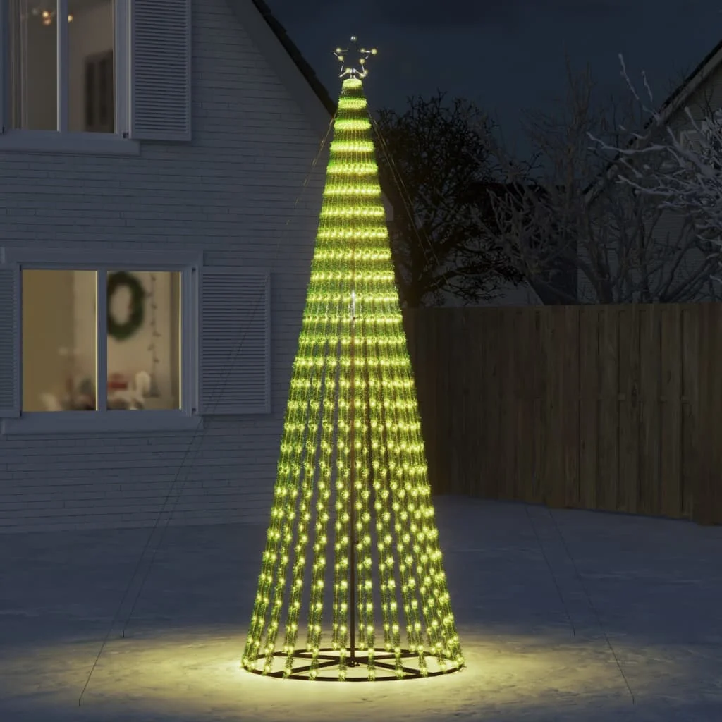 Meleg fehér LED karácsonyfa 688 LED 300 cm