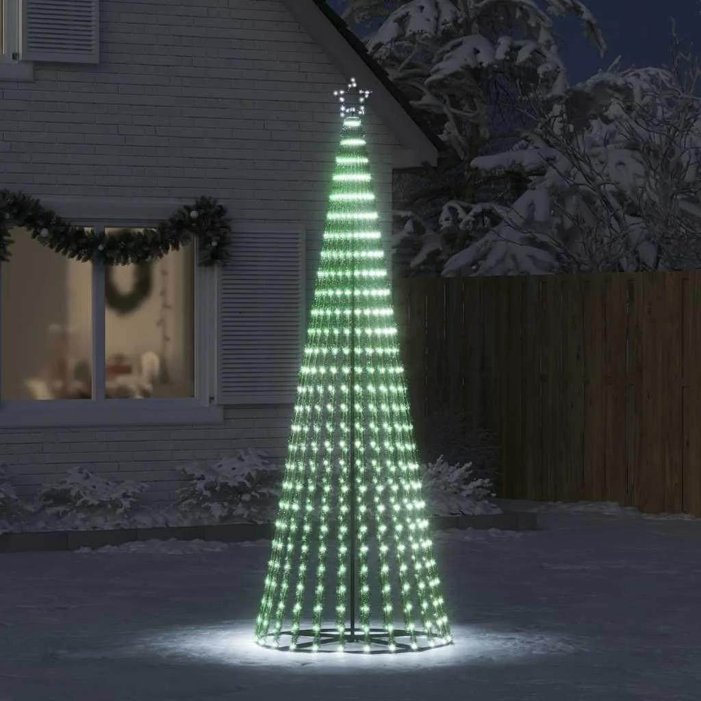 Hideg fehér LED karácsonyfa 475 LED 247 cm