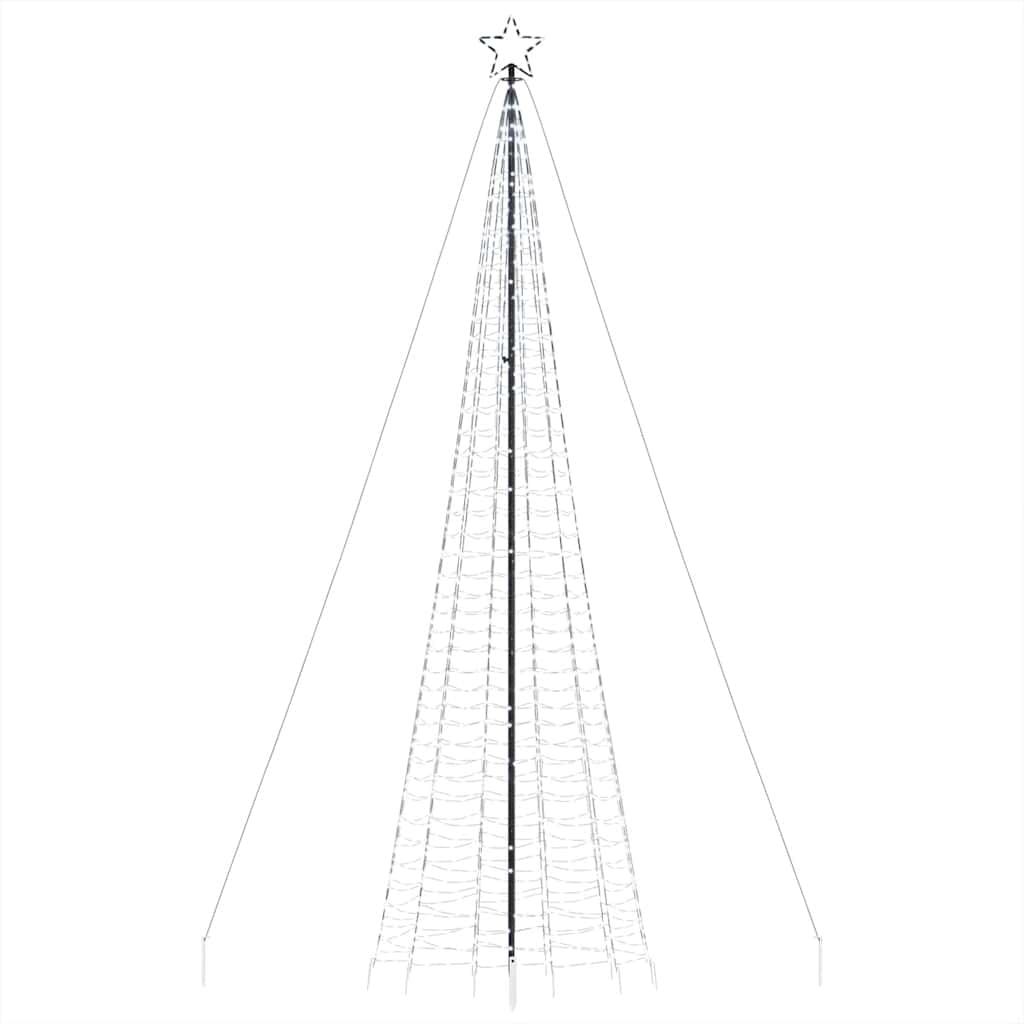 Hideg fehér karácsonyfa fénykúp tüskékkel 1534 LED 500 cm