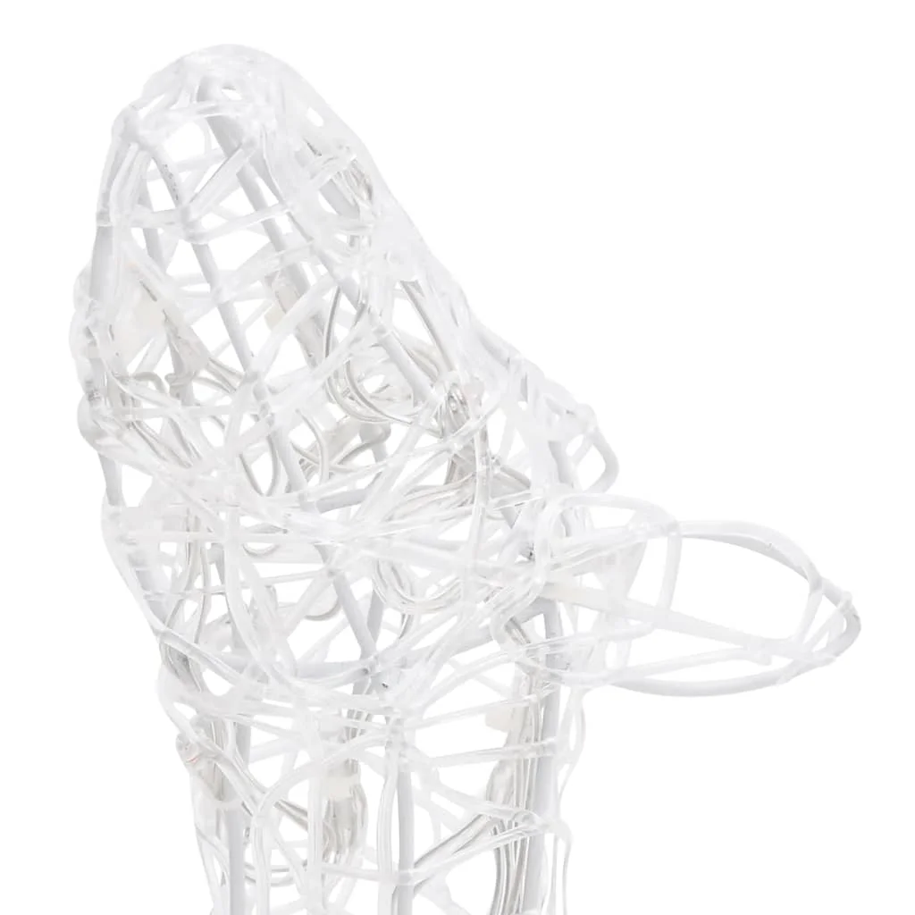 160 LED-es kék akril karácsonyi rénszarvascsalád