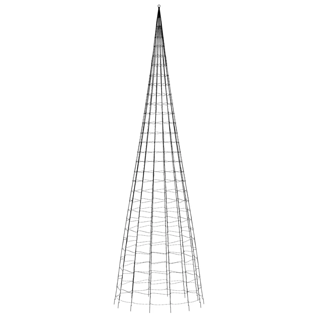 Meleg fehér LED karácsonyfa zászlórúdra 3000 LED 800 cm
