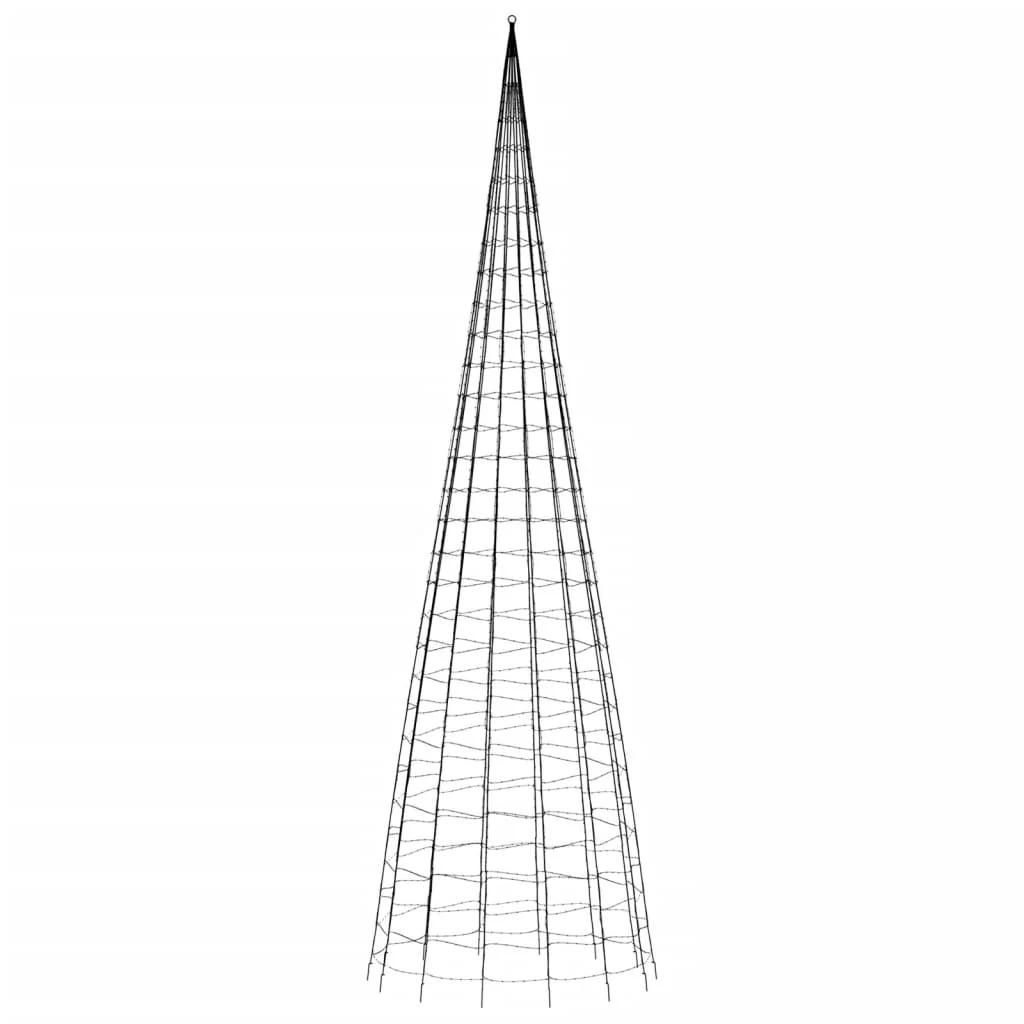 Hideg fehér LED karácsonyfa zászlórúdra 3000 LED 800 cm