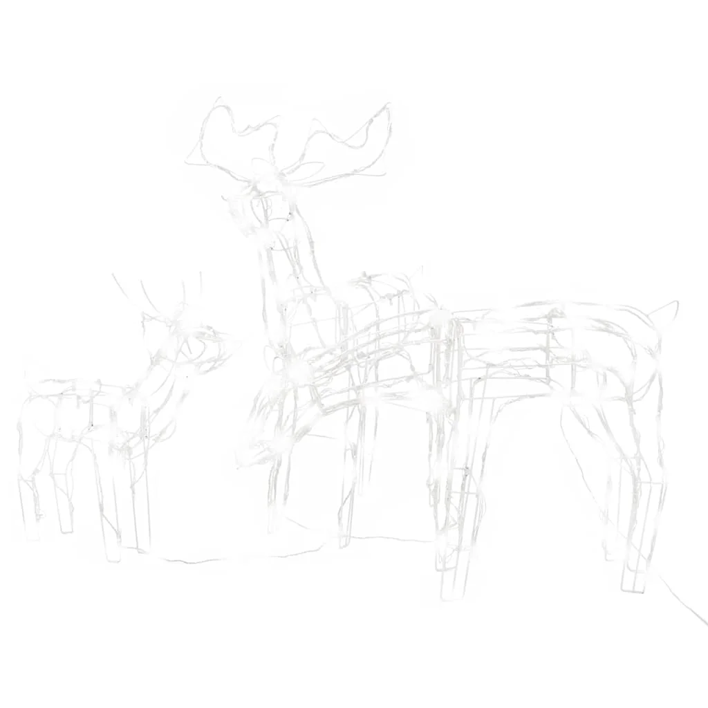 3 részes karácsonyi rénszarvasos díszvilágítás 229 LED