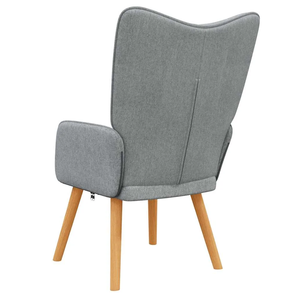 Világosszürke szövet pihenőszék