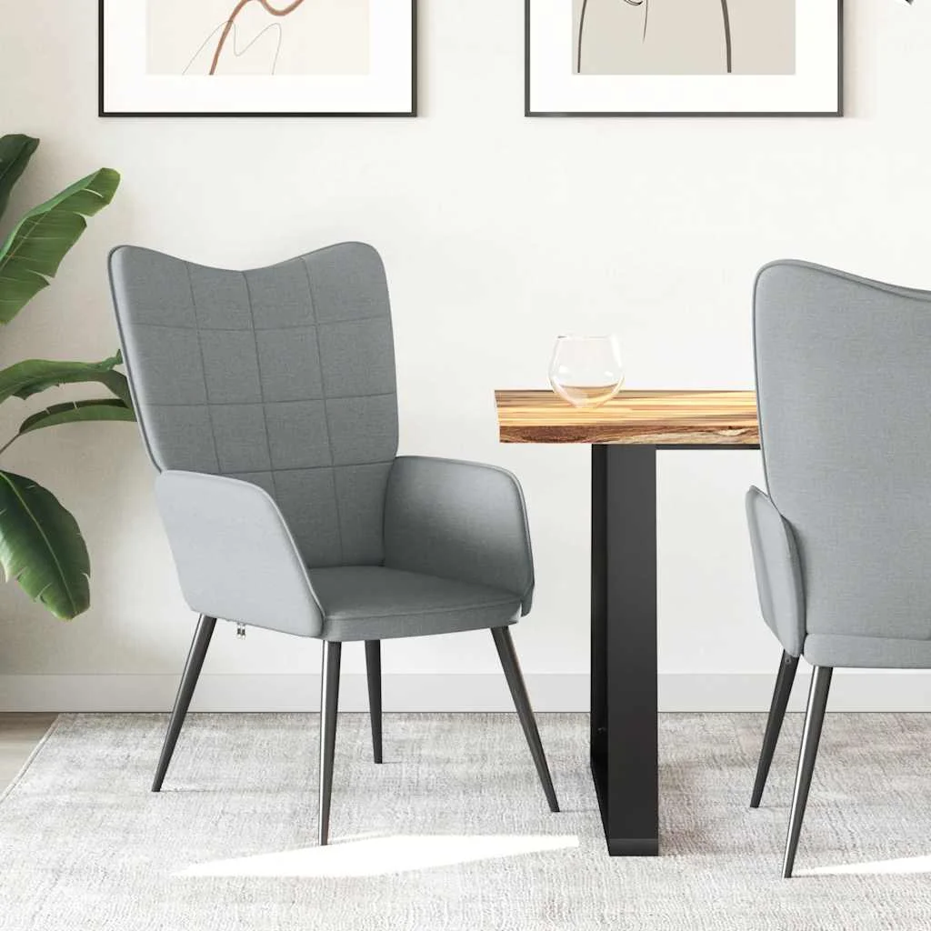 Világosszürke szövet pihenőszék