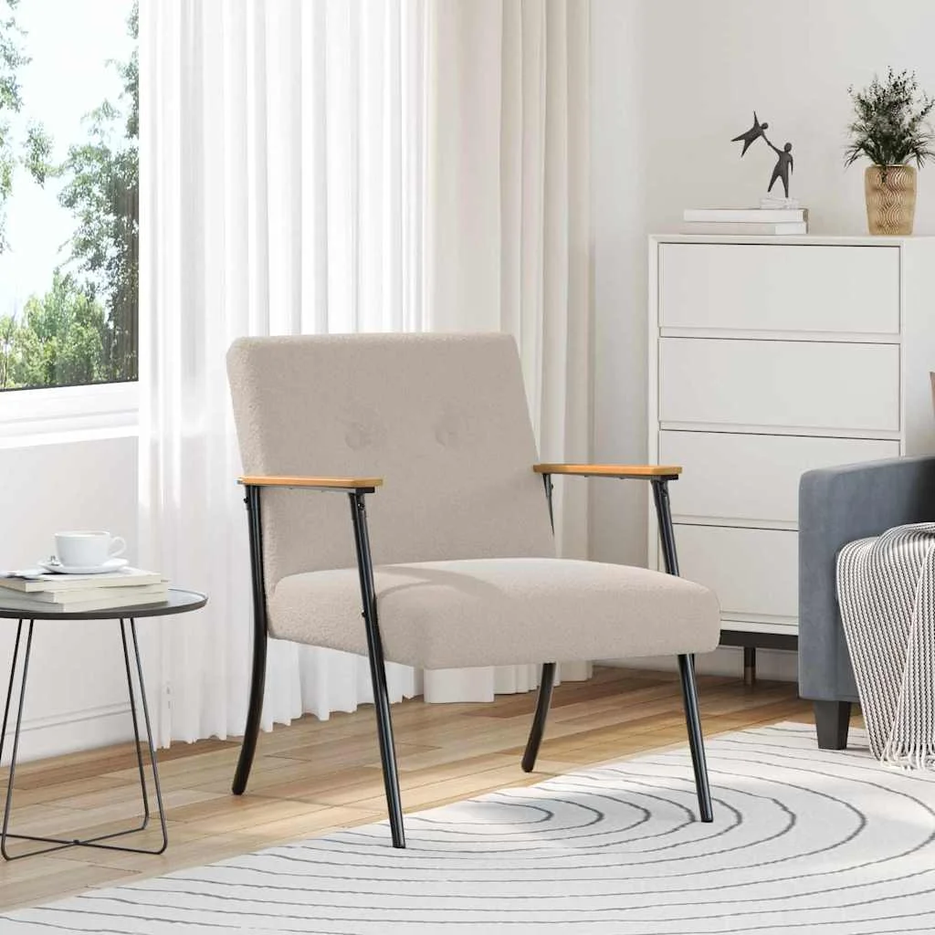 Karosszék Világosszürke 59 x 75 x 78 cm