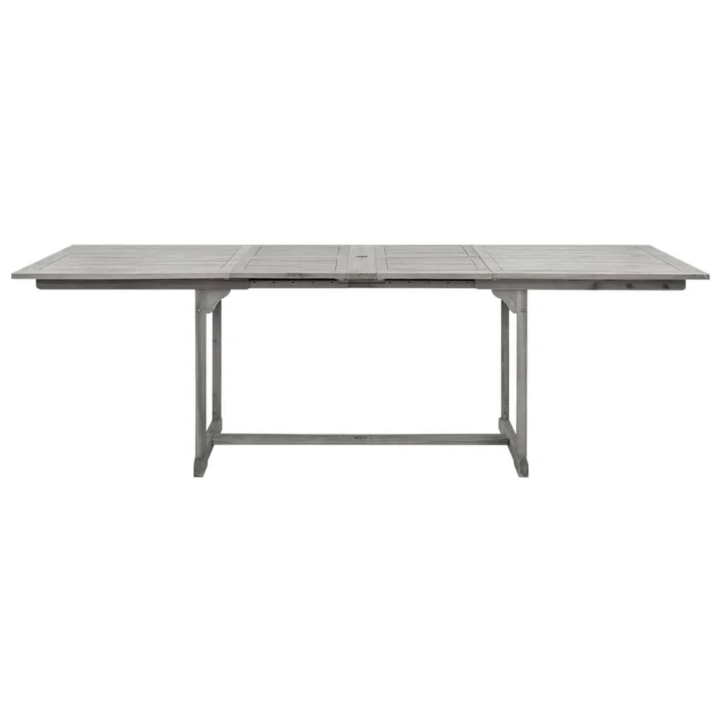 Tömör akácfa kerti étkezőasztal (160-240) x 100 x 75 cm