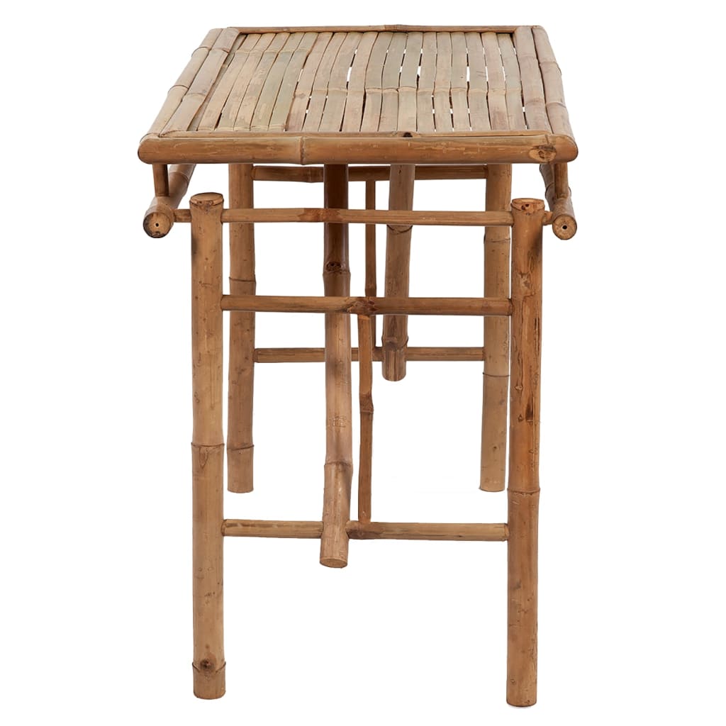 összecsukható bambusz kerti asztal 115 x 50 x 75 cm