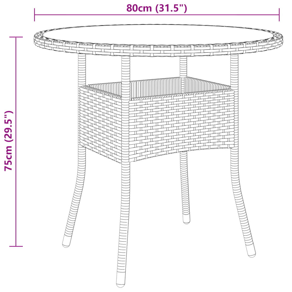 5 részes szürke polyrattan kerti étkezőgarnitúra