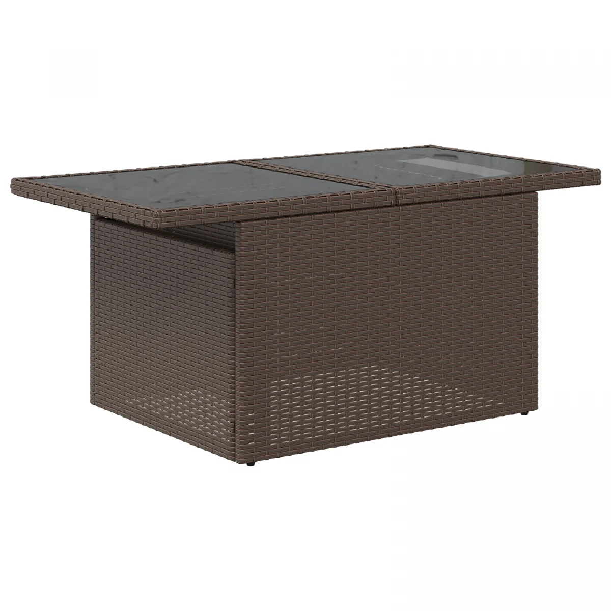 10 darabos Kerti Sofa Szett párnákkal Barna Poli Rattan