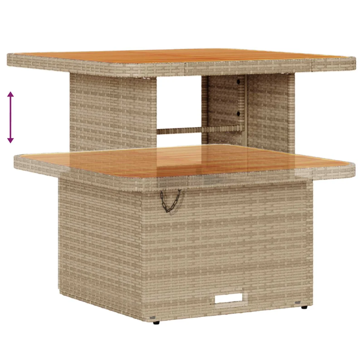 Kerti Kanapé Szett párnával 9 pcs Beige és krém