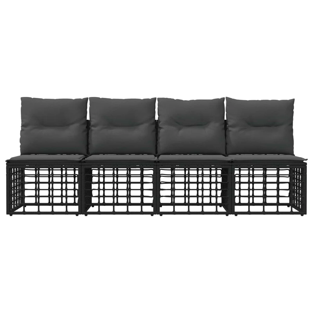 4-Személyes Kerti Kanapé Karfa Nélkül 4 pcs 4-Ülőhelyek száma