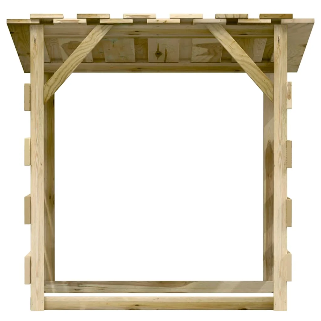 4 db impregnált fenyőfa pergola tetővel 100 x 90 x 100 cm