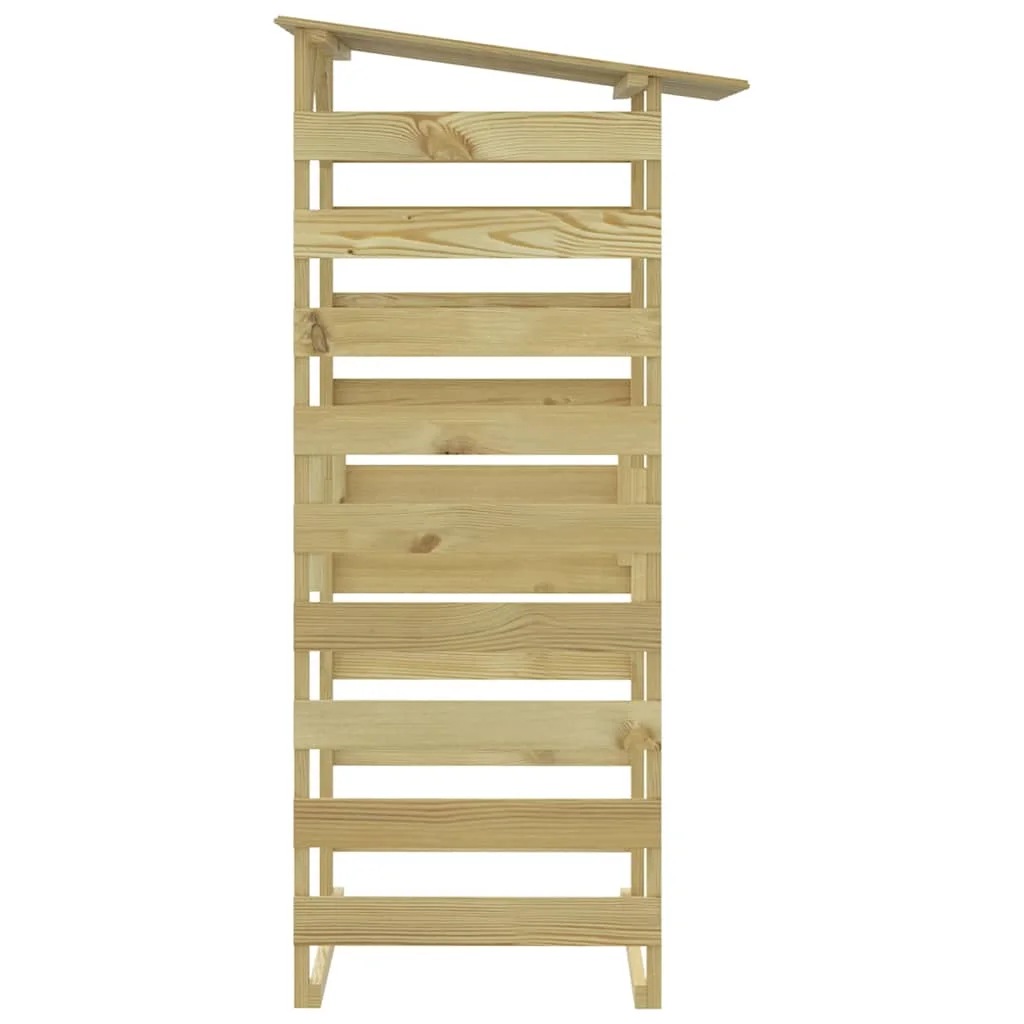 3 db impregnált fenyőfa pergola tetővel 100 x 90 x 200 cm