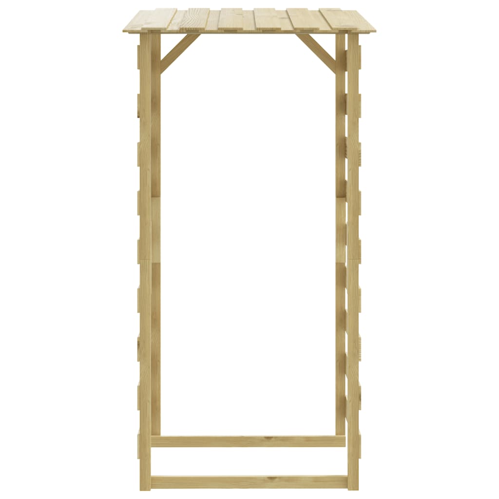 4 db impregnált fenyőfa pergola tetővel 100 x 90 x 200 cm