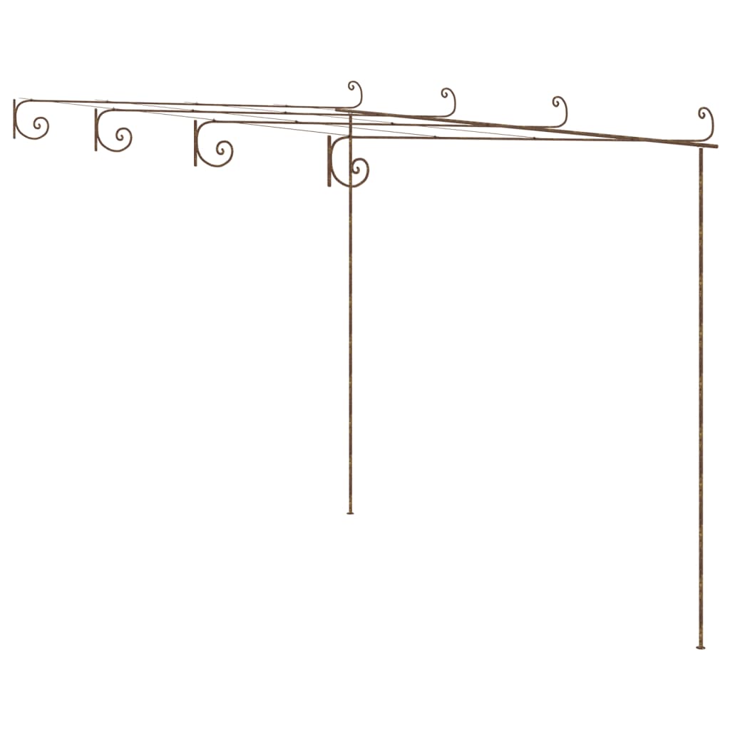 Antik barna vas kerti pergola 4 x 3 x 2,5 m