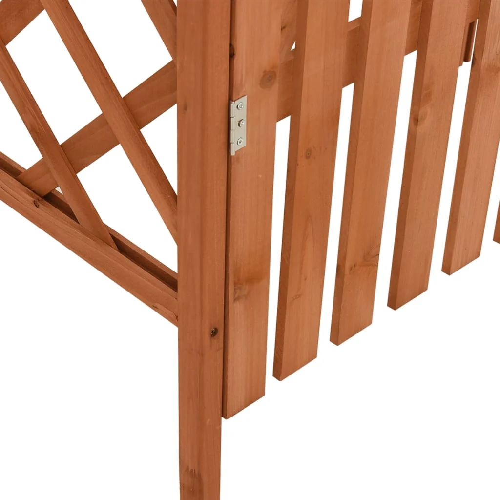 Tömör fenyőfa pergola kapuval 116 x 40 x 204 cm