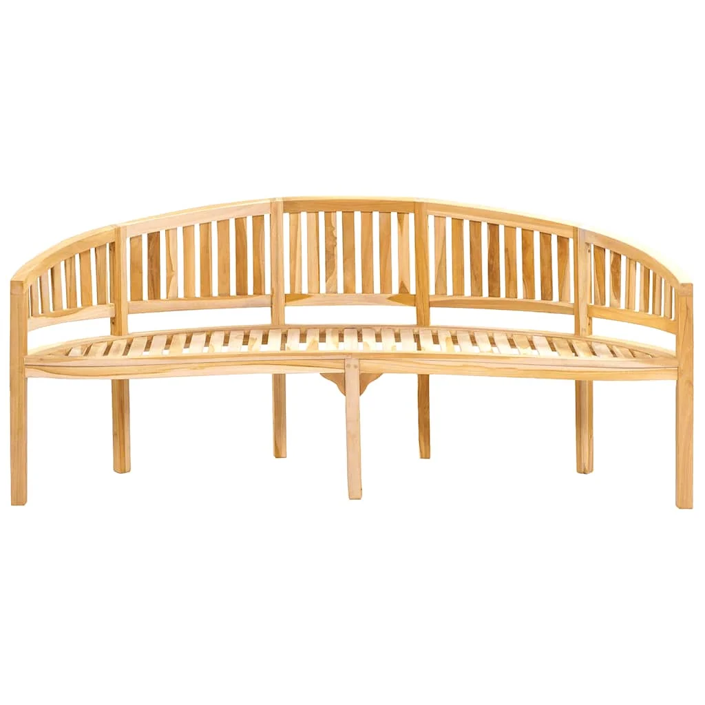 Tömör tíkfa banán alakú pad 200 cm