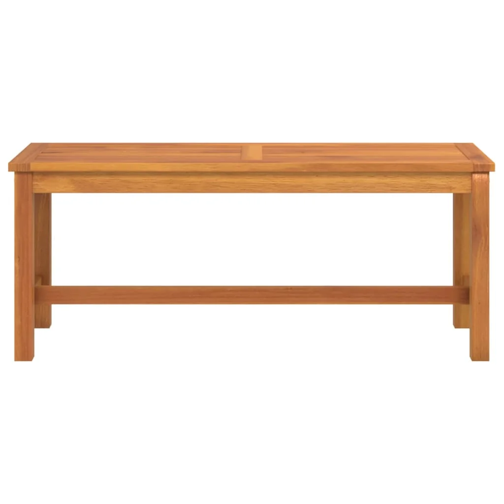 Tömör akácfa kerti pad 110 x 35 x 45 cm