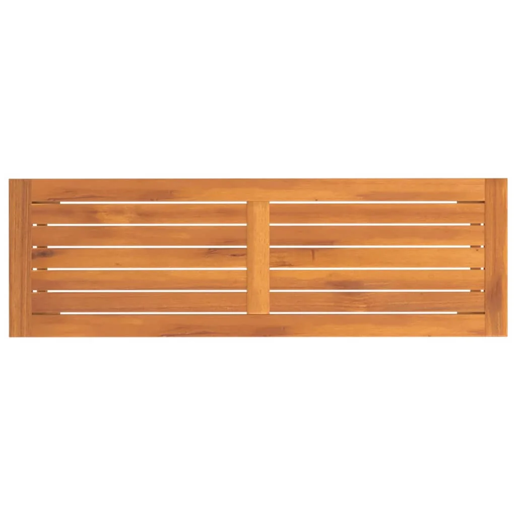 Tömör akácfa kerti pad 110 x 35 x 45 cm