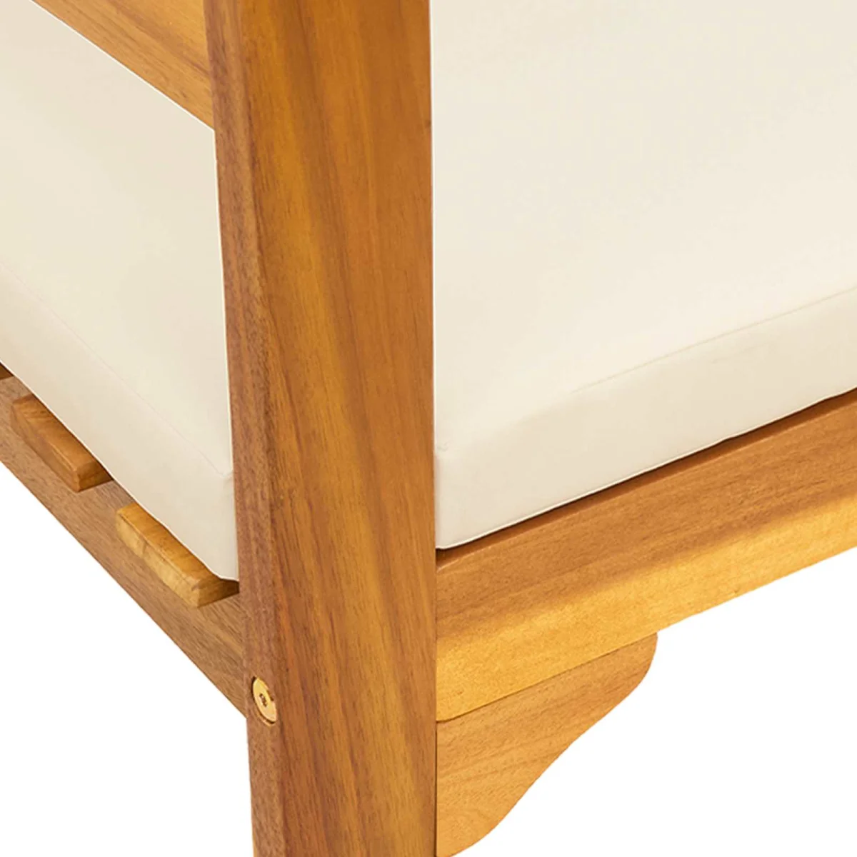 Pad Természetes Olaj Bevonat 157 x 46 x 82,5 cm Tömör Akácfa