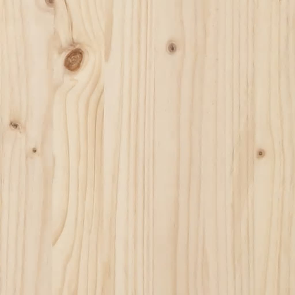 Tömör fenyőfa gabion kerti pad 100x70x72 cm