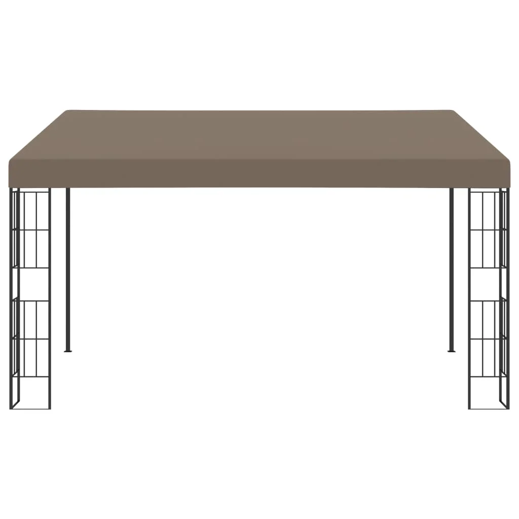 Tópszínű falra szerelhető szövetpavilon 4 x 3 m