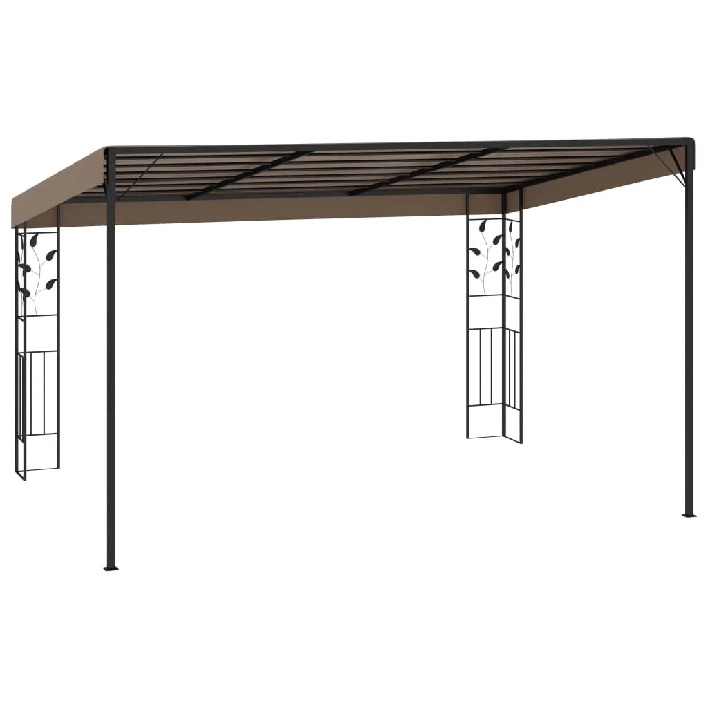 Tópszínű falra szerelhető pavilon 4 x 3 x 2,5 m