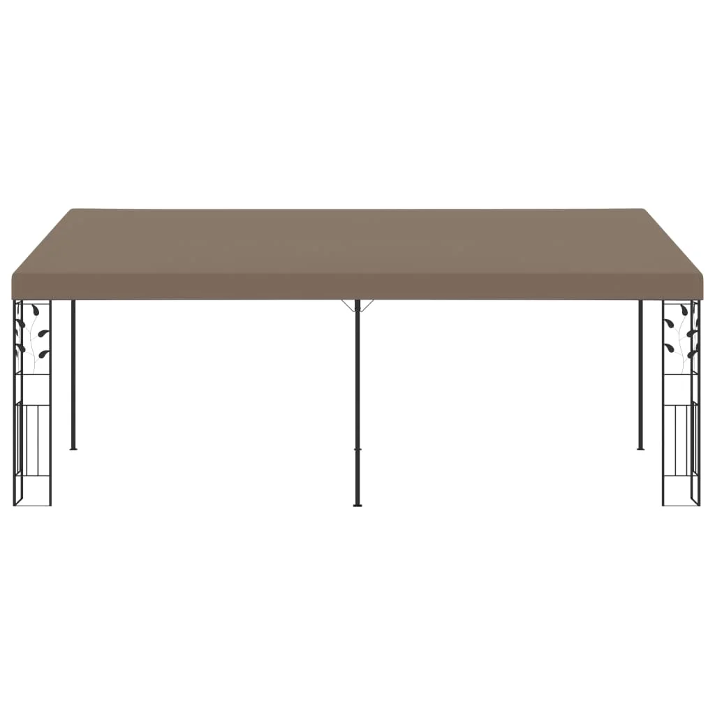 Tópszínű falra szerelhető pavilon 6 x 3 x 2,5 m