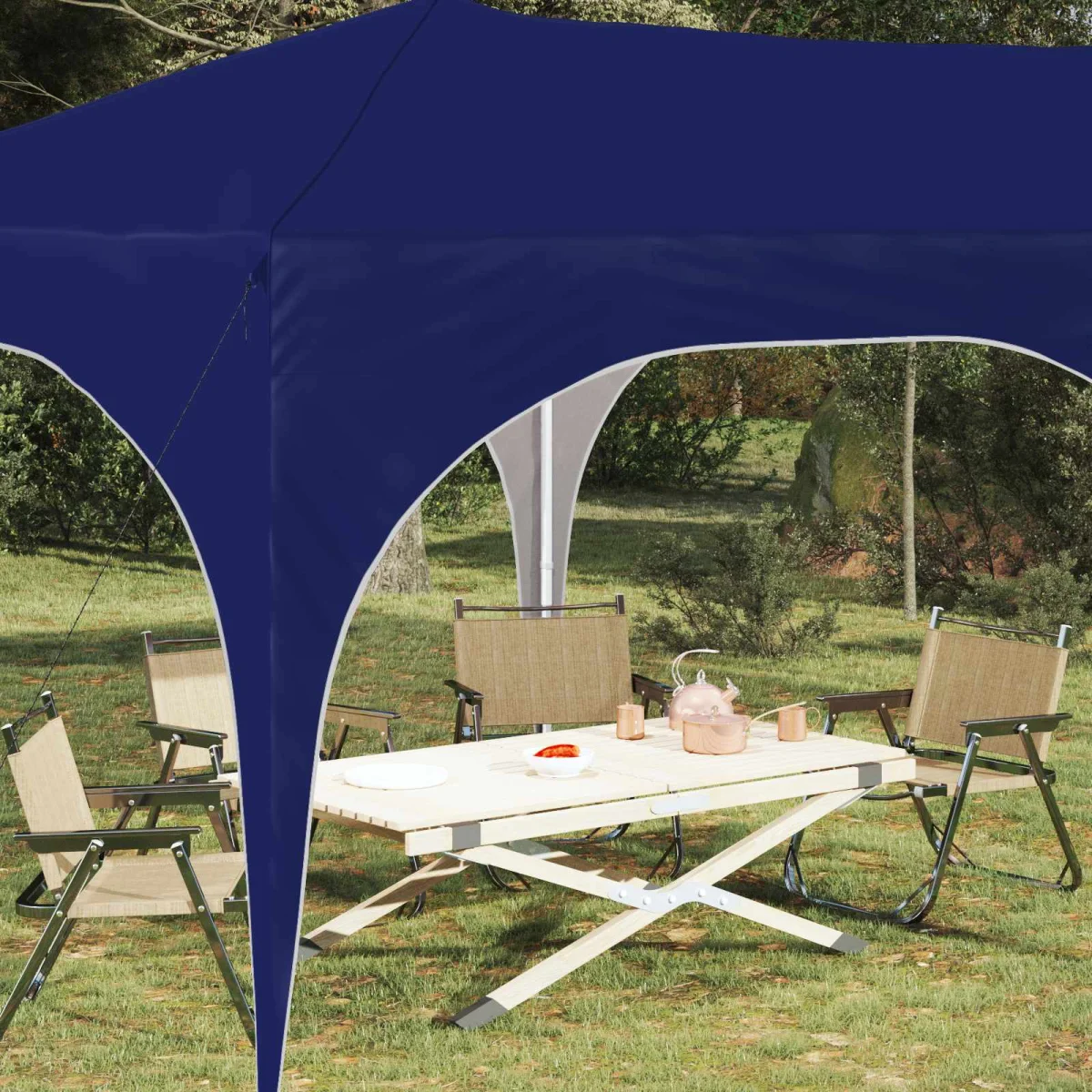 Parti sátor Kék 575 x 288 x 245 cm Oxford Szövet