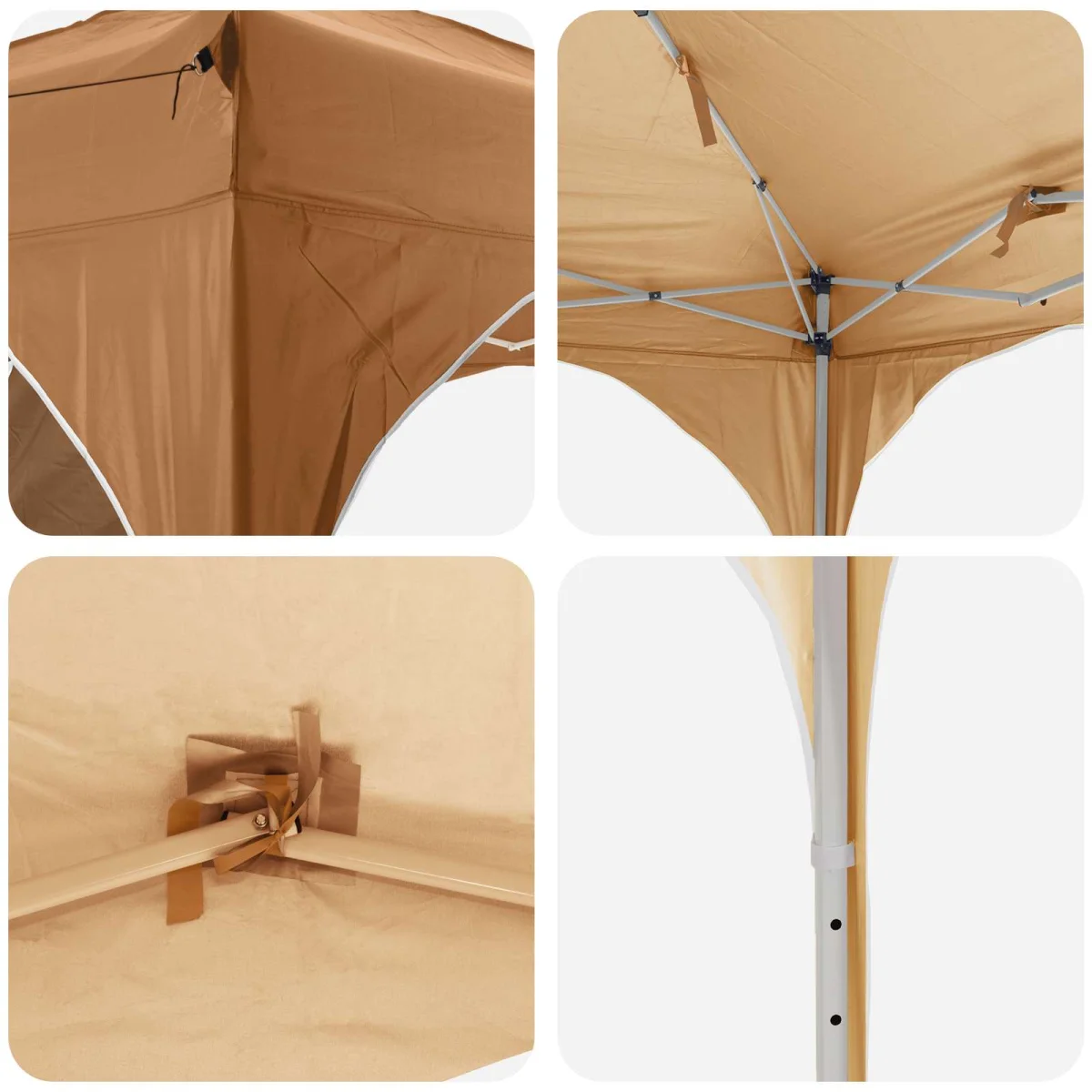 Parti sátor Bézs 575 x 288 x 245 cm Oxford Szövet