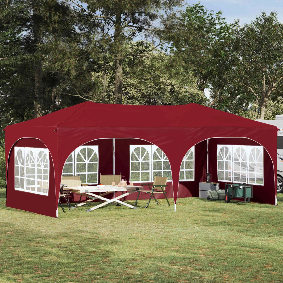 Parti sátor Burgundi 575 x 288 x 245 cm Oxford Szövet