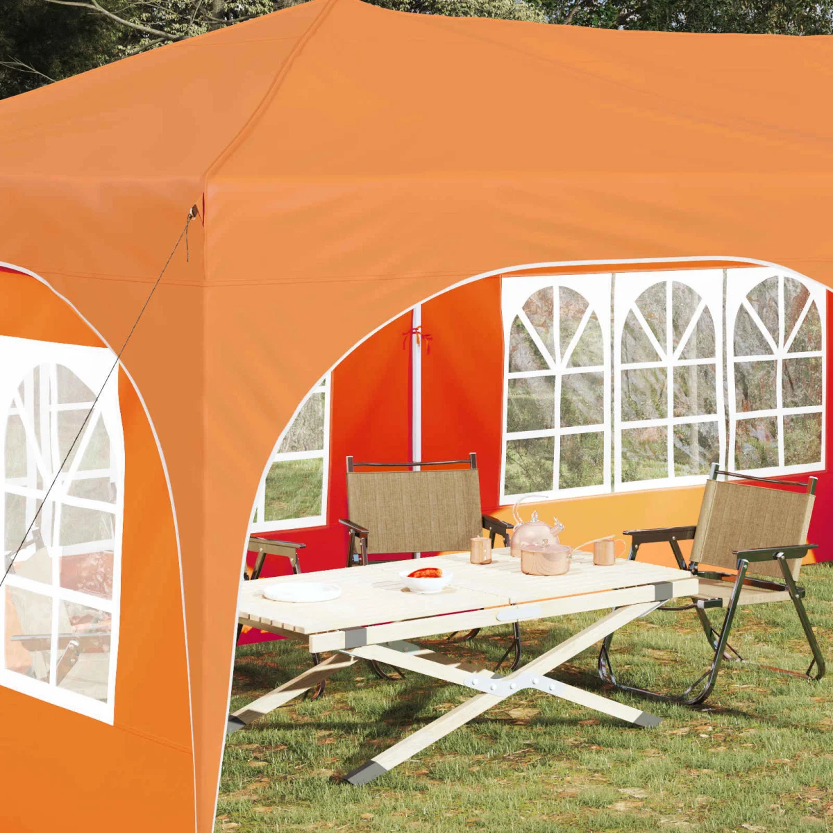 Parti sátor Narancssárga 575 x 288 x 245 cm Oxford Szövet