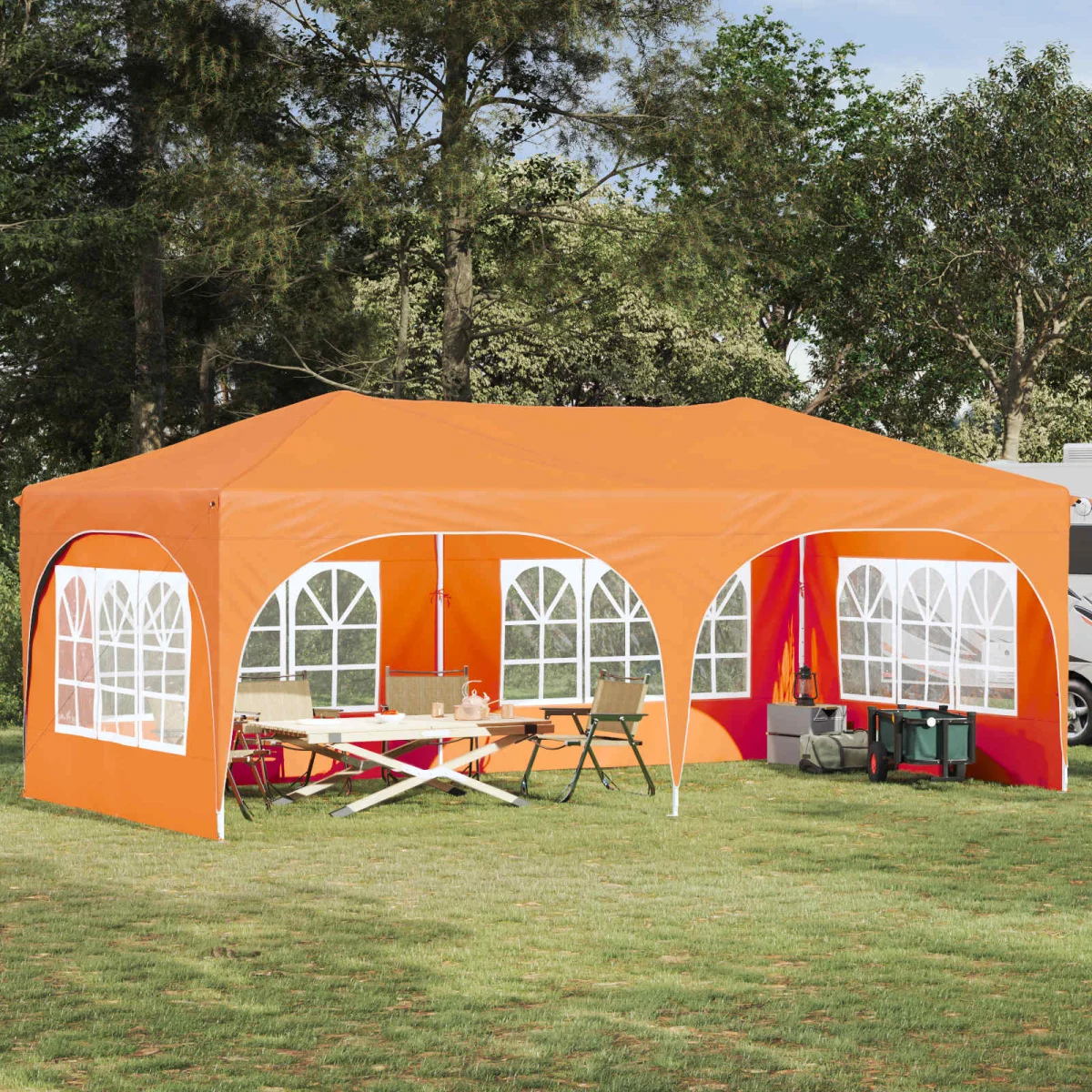 Parti sátor Narancssárga 575 x 288 x 245 cm Oxford Szövet
