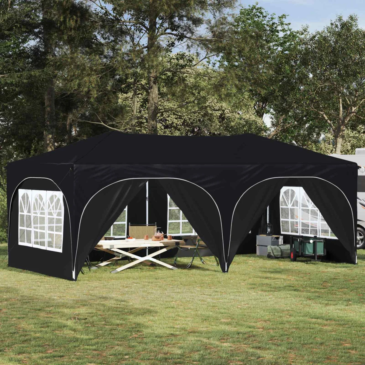 Parti sátor Antracit 575 x 288 x 245 cm Oxford Szövet