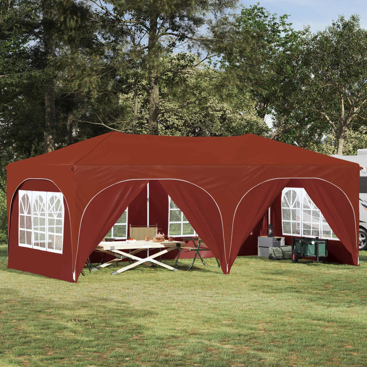 Parti sátor Terrakotta 575 x 288 x 245 cm Oxford Szövet