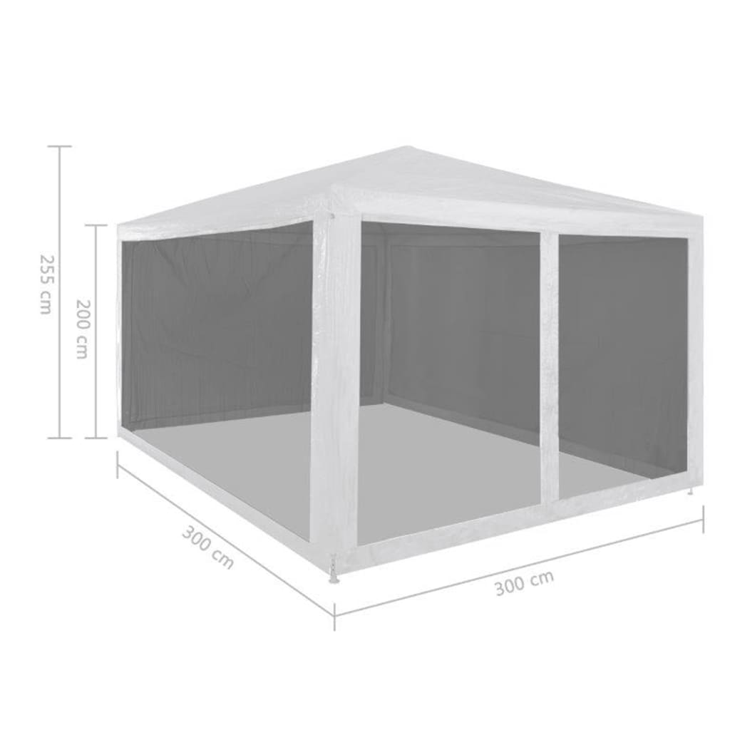 Partisátor 4 hálós oldalfallal 3 x 3 m