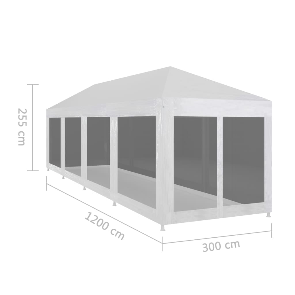 Partisátor 10 hálós oldalfallal 12 x 3 m