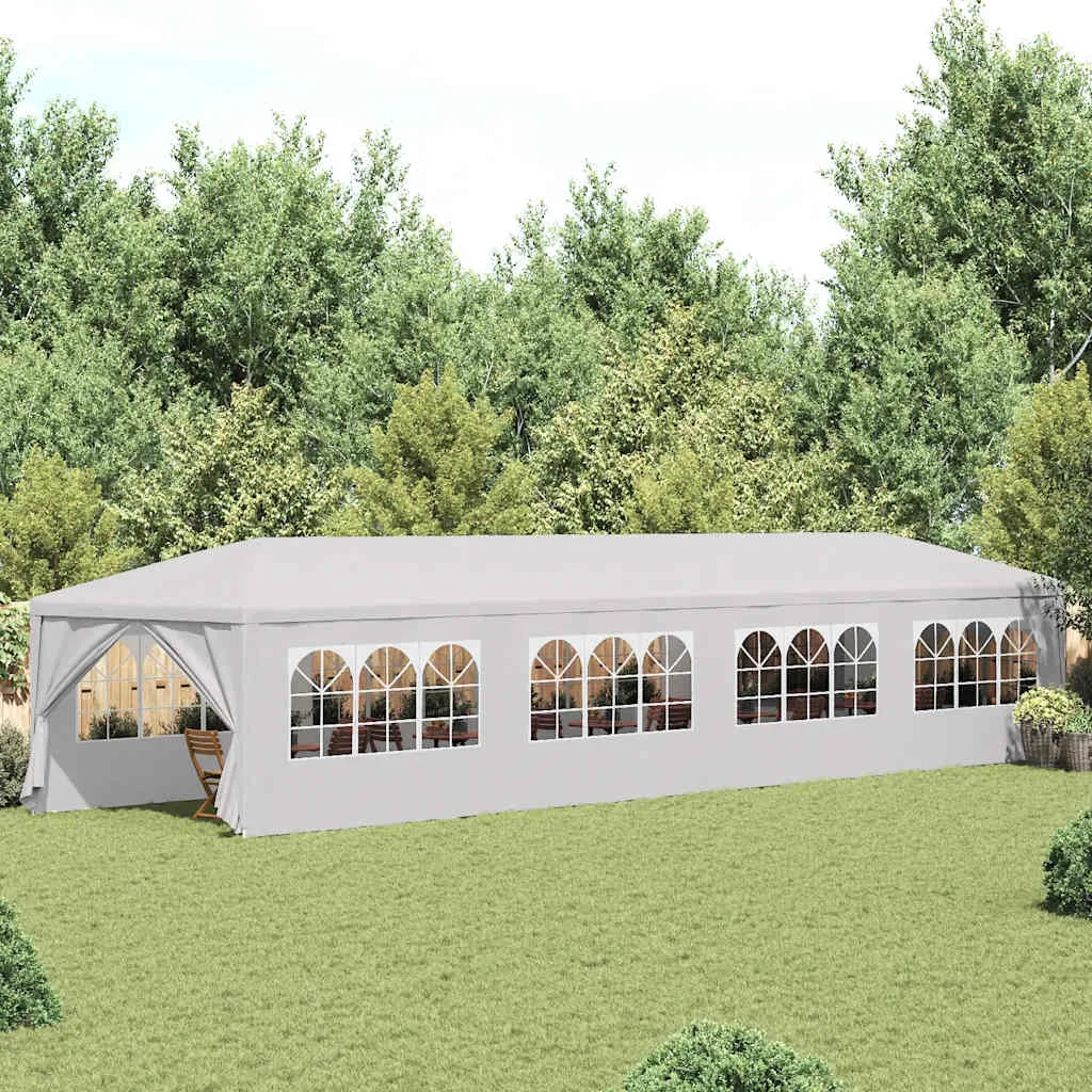 Fehér kerti pavilon 3 x 12 m