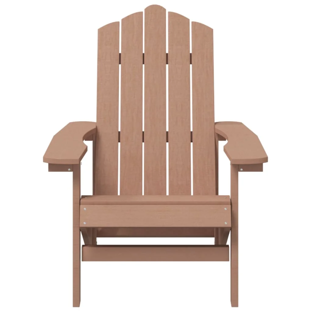 2 db barna HDPE kerti adirondack szék