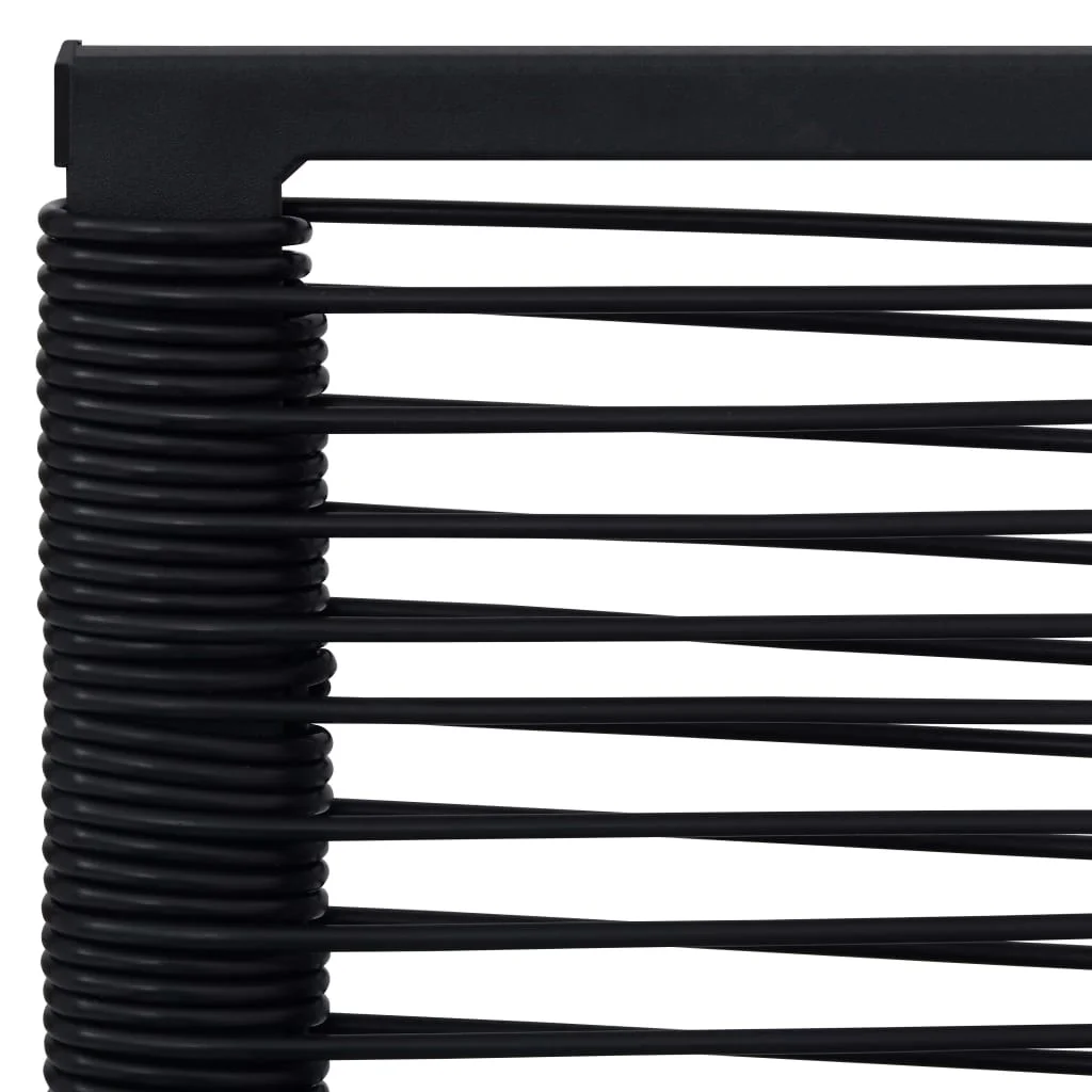 4 db fekete PVC rattan kerti szék