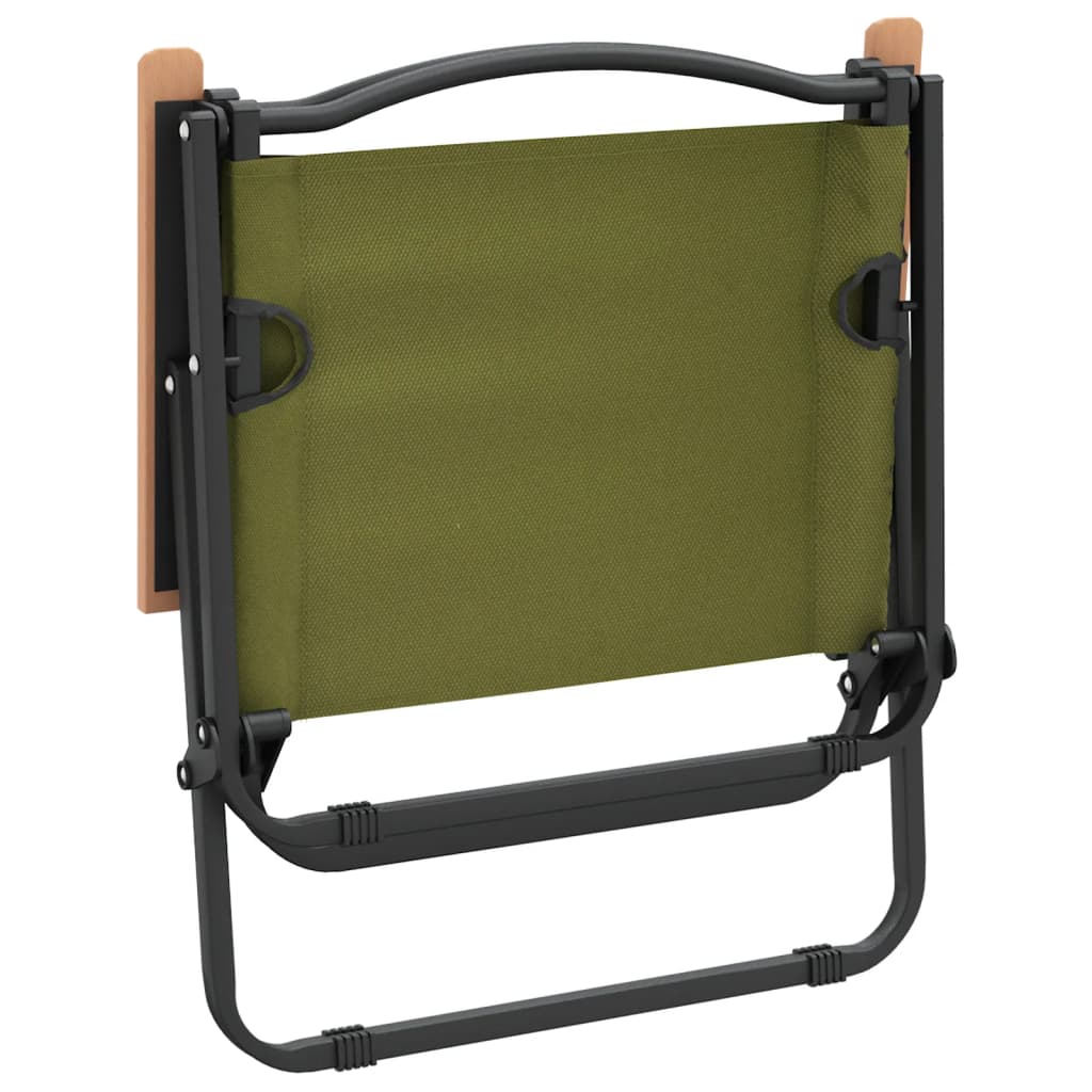 2 db zöld oxford szövet camping szék 54 x 43 x 59 cm