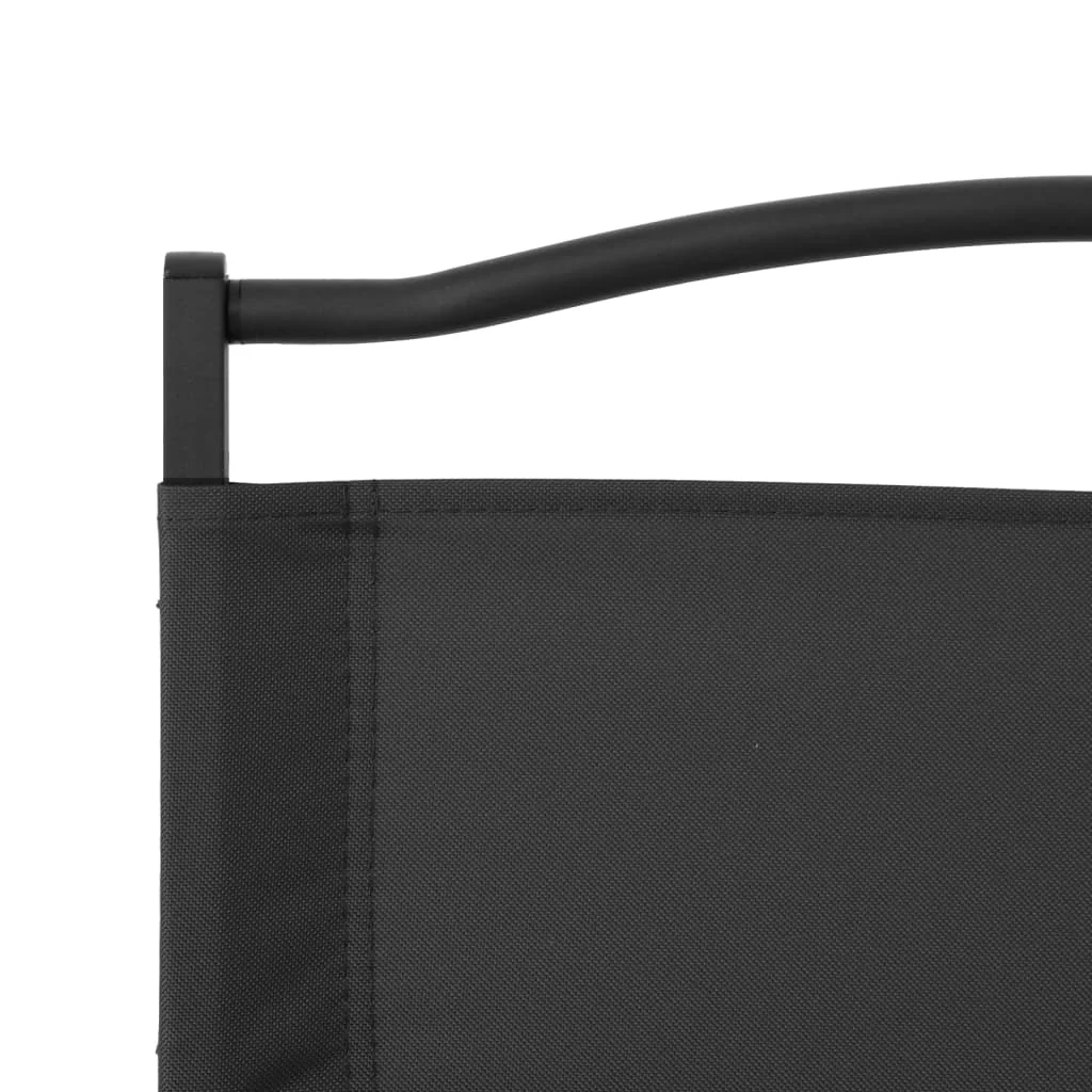 2 db fekete oxford szövet camping szék 54 x 55 x 78 cm