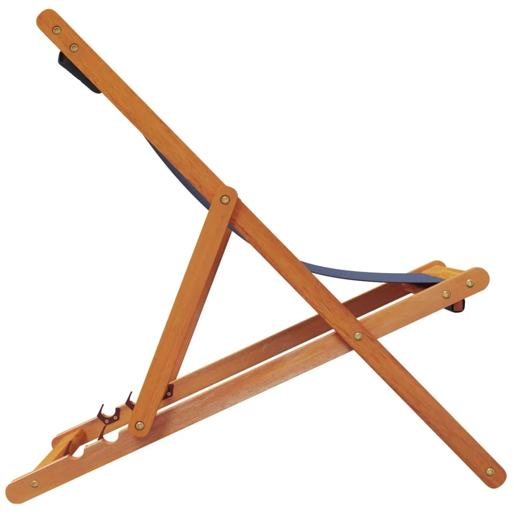 2 db összecsukható kék szövet strandszék