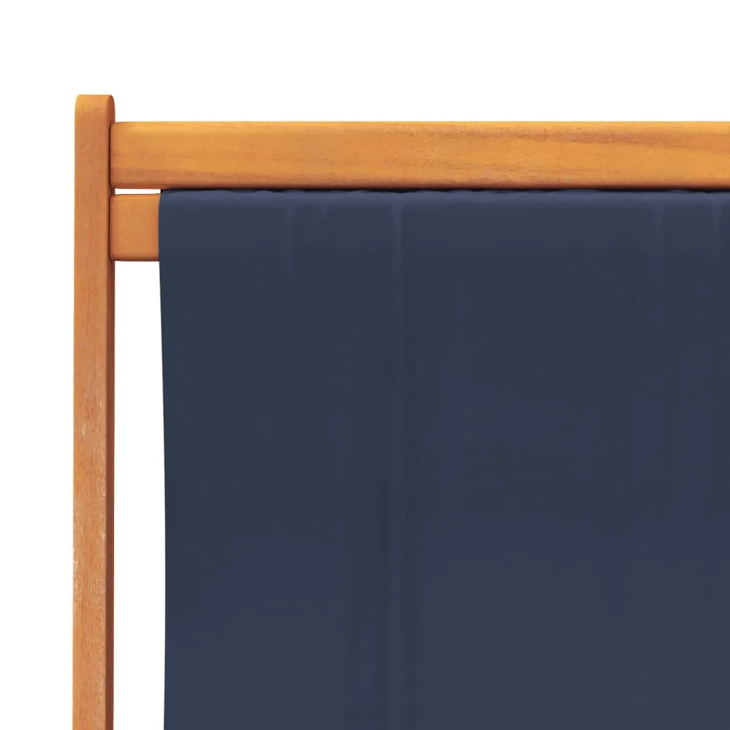 2 db összecsukható kék szövet strandszék