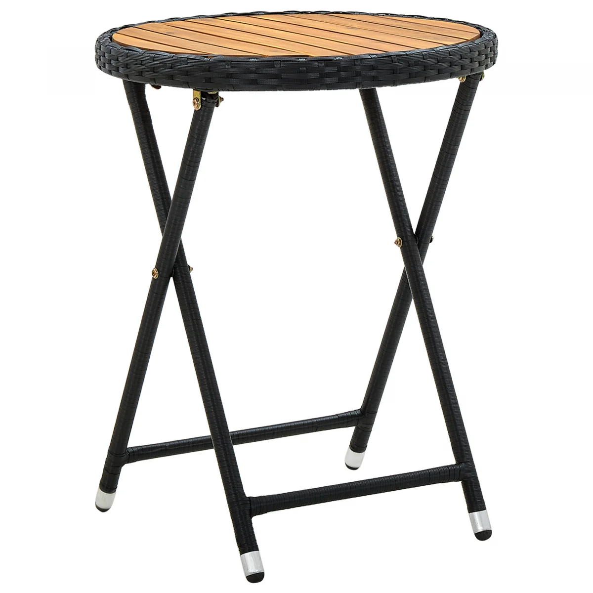3 részes kert bistró szett párnákkal fekete poly rattan