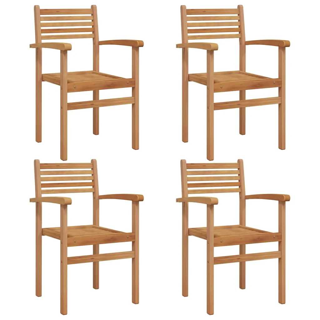 Kerti összecsukható székek 4 pcs Barna 55.5 x 55.5 x 90 cm